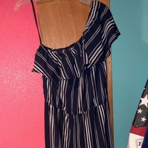One shoulder romper
